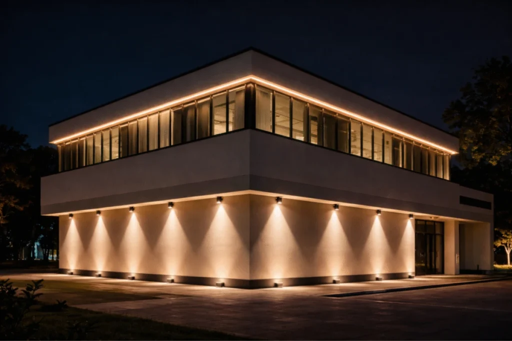 Benefits of Parapet Lighting for Modern Homes brightwrx.com-bend